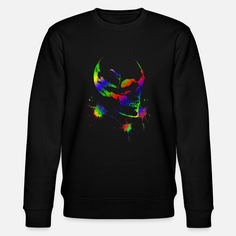 Totenkopf - Stanley/Stella Unisex Bio-Sweatshirt CHANGER  - Schwarz