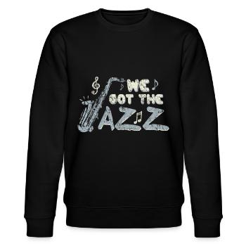 Musik - Stanley/Stella Unisex Bio-Sweatshirt CHANGER  - Schwarz - Vorne - Nik (191cm) & Marisol (170cm)