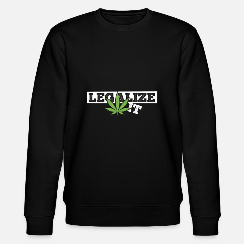 Idée cadeau marijuana Weed - Sweat bio CHANGER Stanley/Stella Unisexe - noir