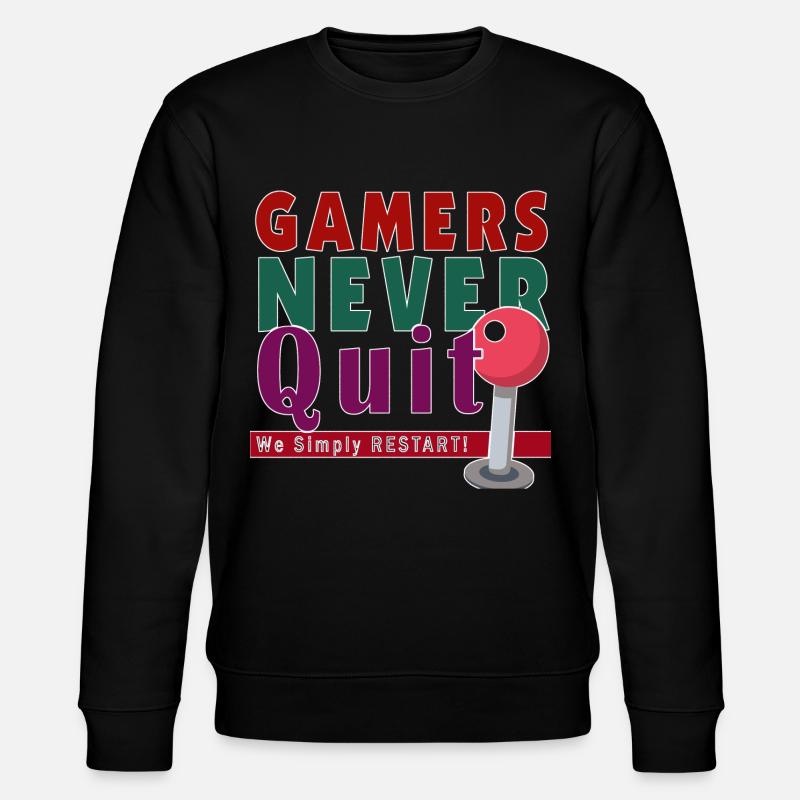 Zocken Gaming Geschenkidee Nerd - Stanley/Stella Unisex Bio-Sweatshirt CHANGER - Schwarz