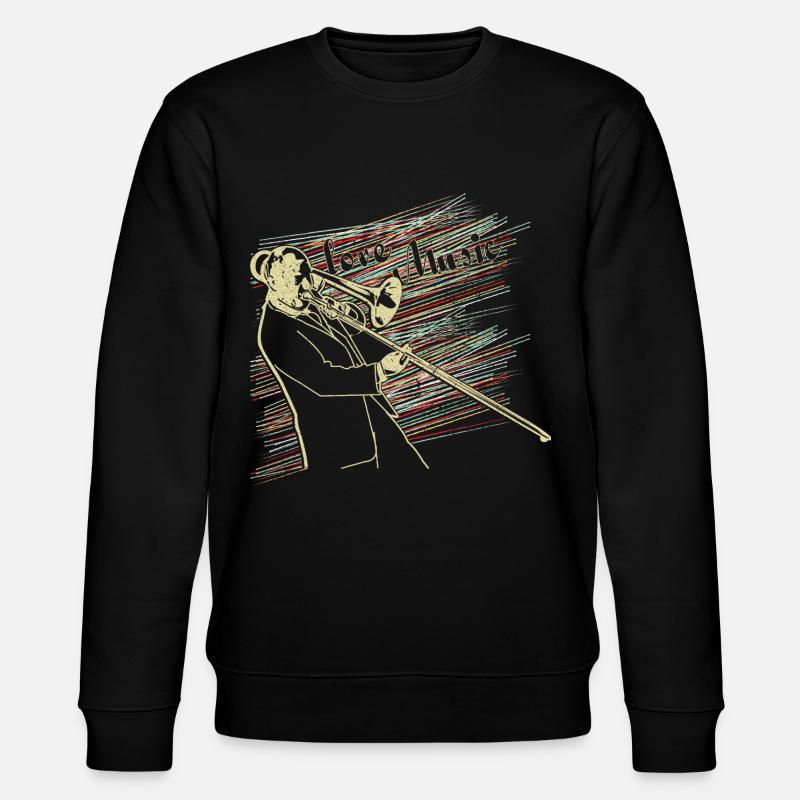 Trombone de musique - Sweat bio CHANGER Stanley/Stella Unisexe - noir