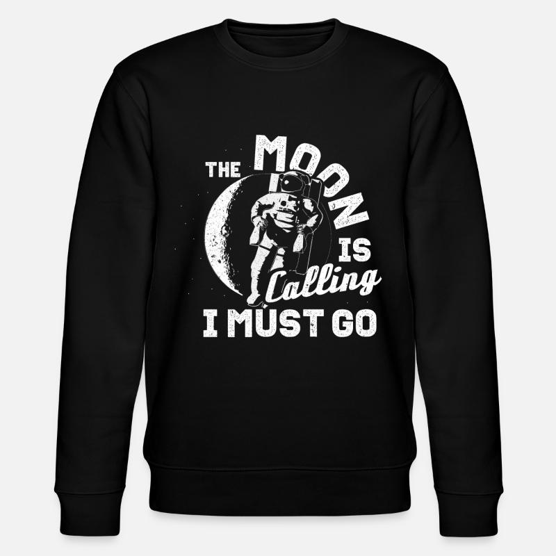 Astronaut Spruch - Stanley/Stella Unisex Bio-Sweatshirt CHANGER  - Schwarz
