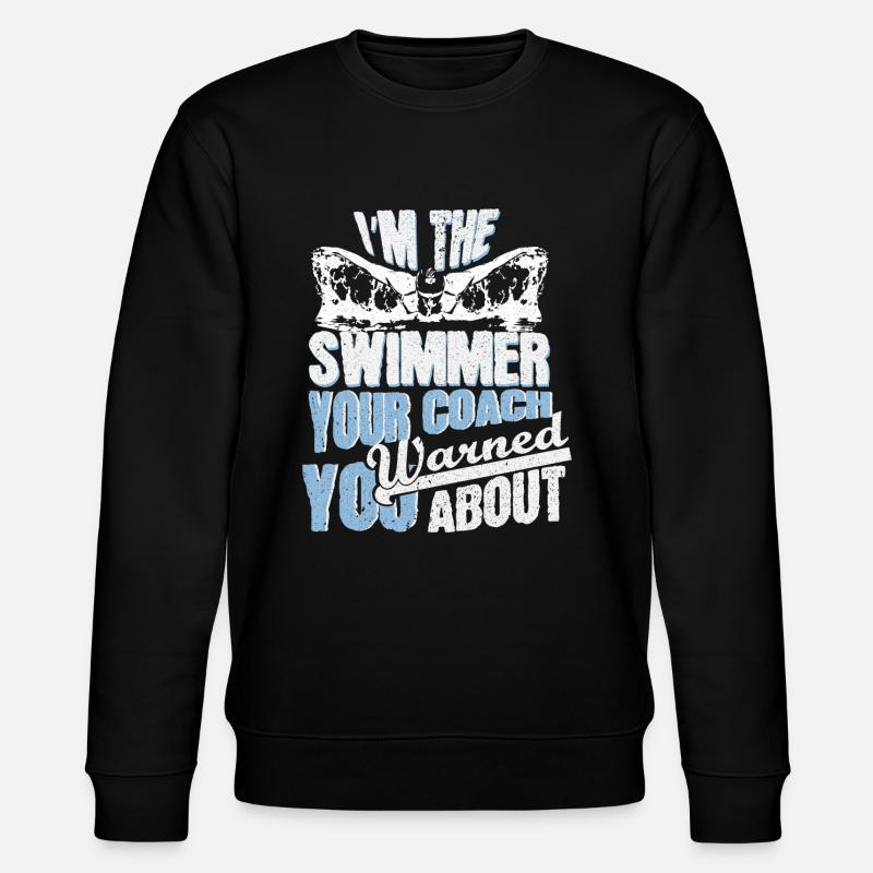 Cadeau de natation entraîneur - Sweat bio CHANGER Stanley/Stella Unisexe - noir