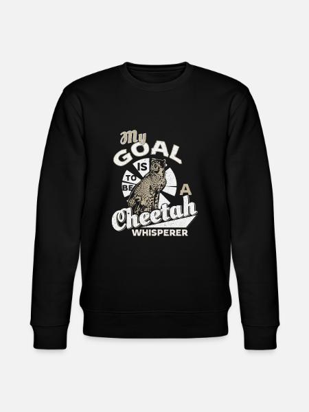 Cheetah safari - Stanley/Stella CHANGER Unisex Organic Sweatshirt - black