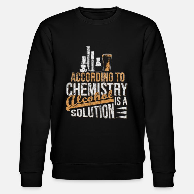 Cadeau de chimie alcool - Sweat bio CHANGER Stanley/Stella Unisexe - noir