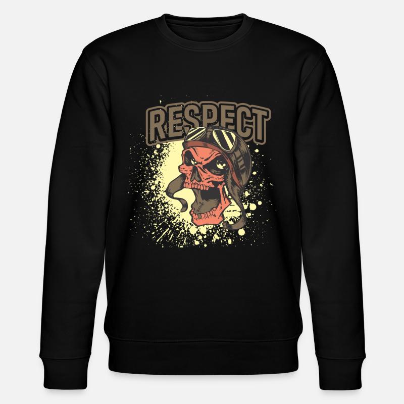 Totenkopf - Stanley/Stella Unisex Bio-Sweatshirt CHANGER  - Schwarz