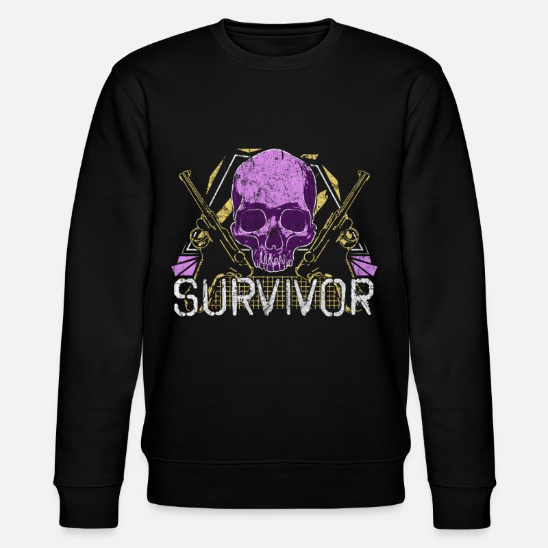 Say skull - Stanley/Stella CHANGER Unisex Organic Sweatshirt - black