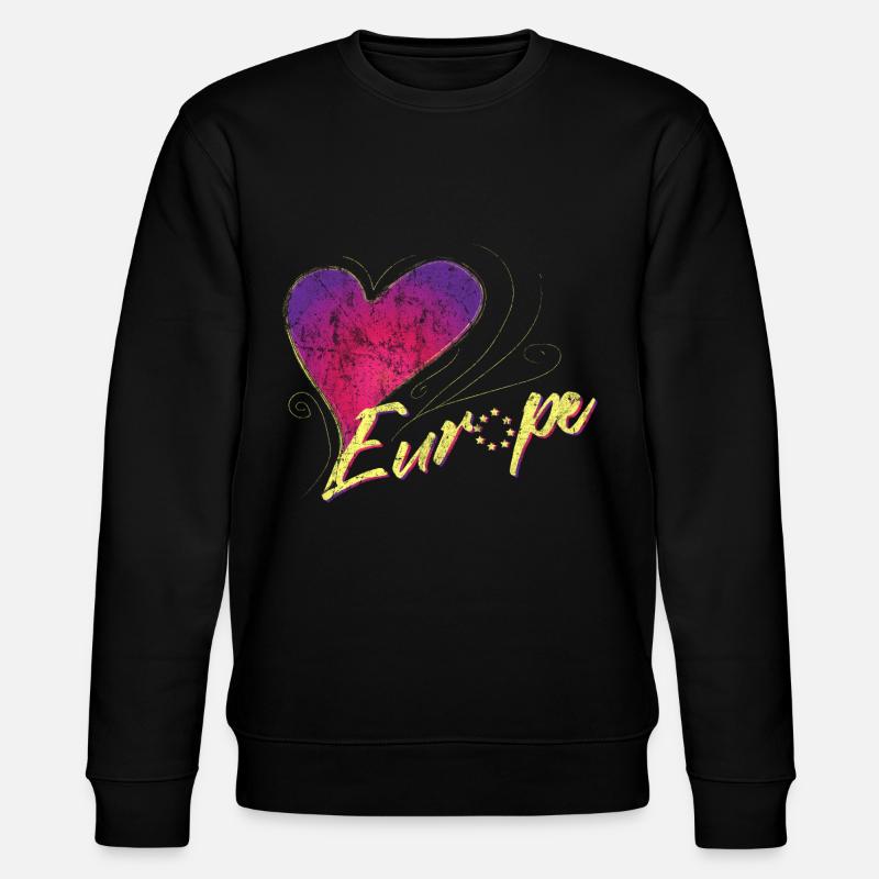 Europa Weiblich - Stanley/Stella Unisex Bio-Sweatshirt CHANGER  - Schwarz
