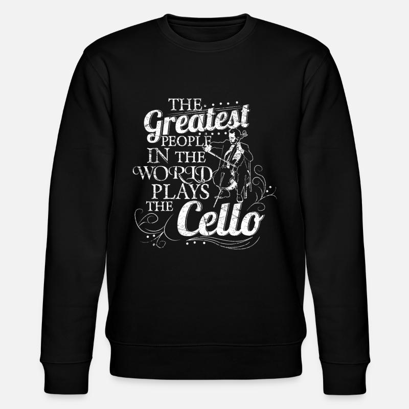 Cello Musik Geschenkidee - Stanley/Stella Unisex Bio-Sweatshirt CHANGER  - Schwarz