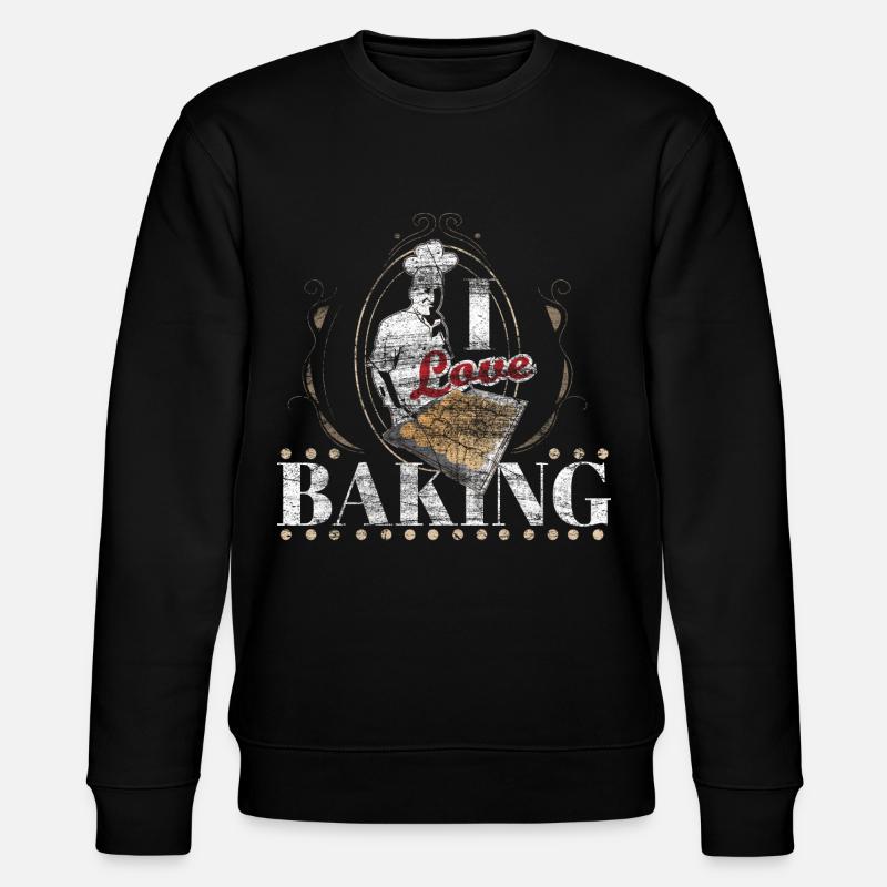 Bäcker Geschenk - Stanley/Stella Unisex Bio-Sweatshirt CHANGER  - Schwarz