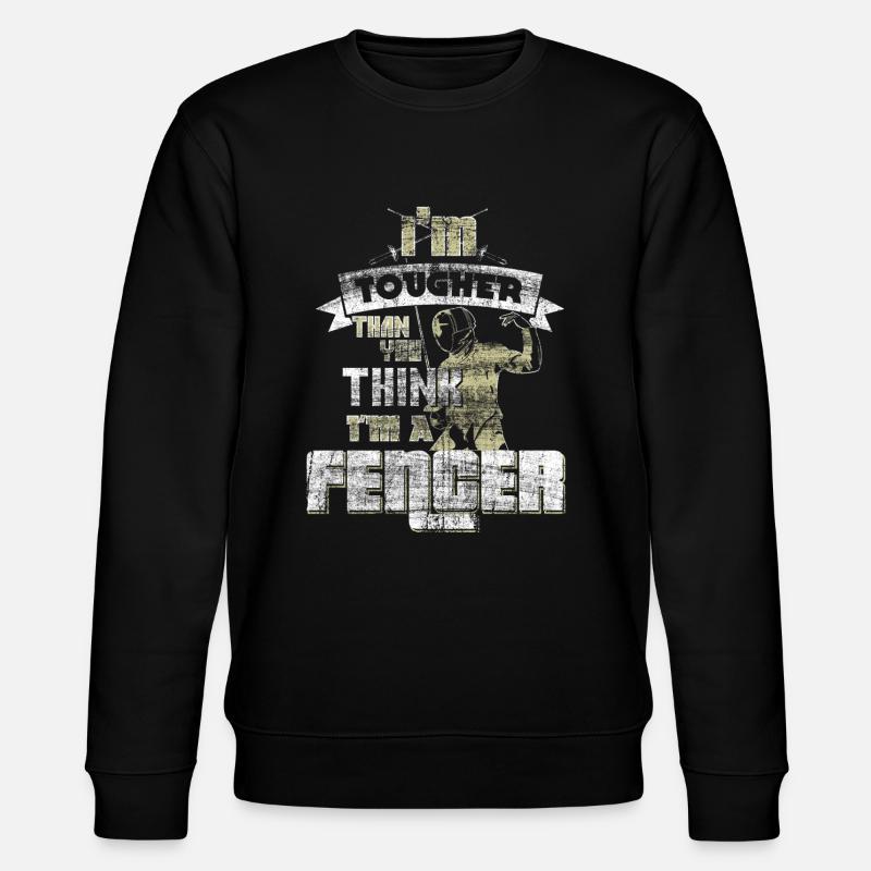 Fechter Geschenk Hobby - Stanley/Stella Unisex Bio-Sweatshirt CHANGER  - Schwarz
