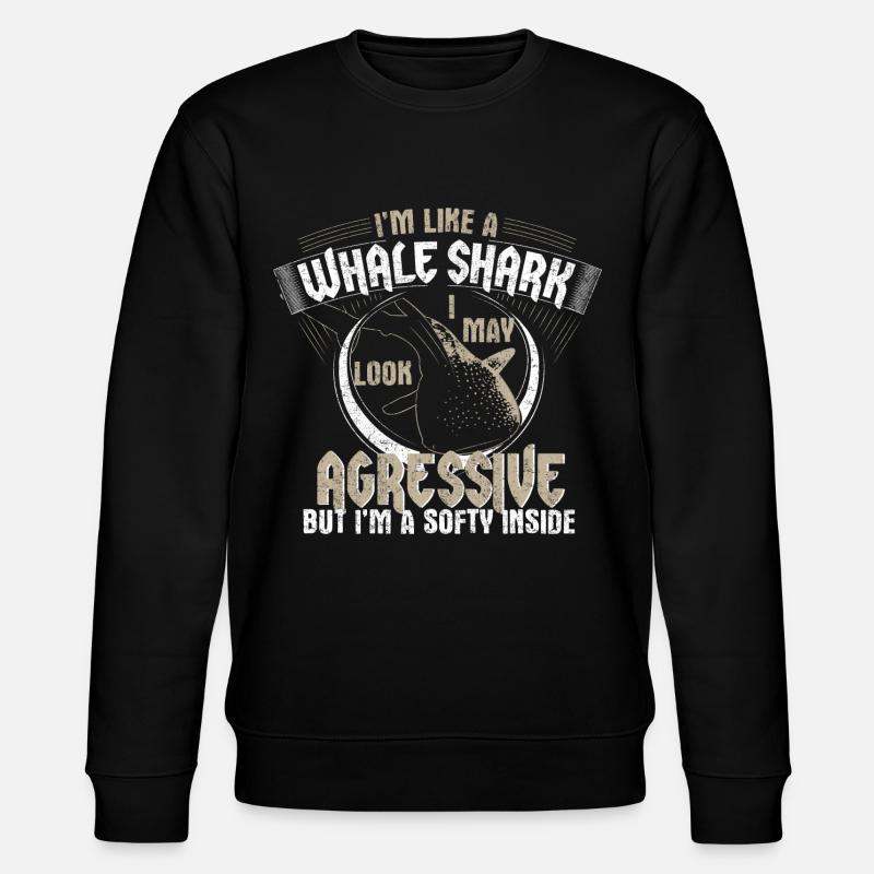 Cadeau mer requin baleine - Sweat bio CHANGER Stanley/Stella Unisexe - noir