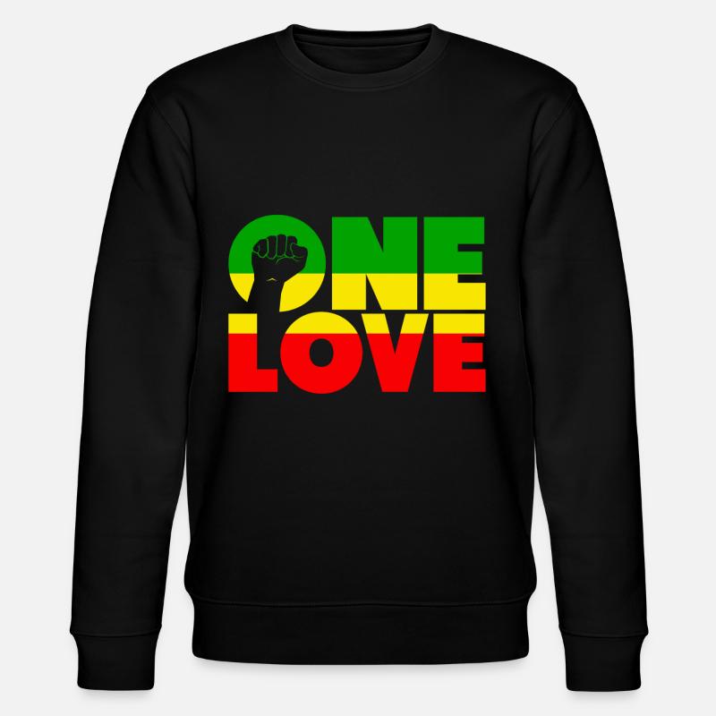 love once - Stanley/Stella CHANGER Unisex Organic Sweatshirt - black
