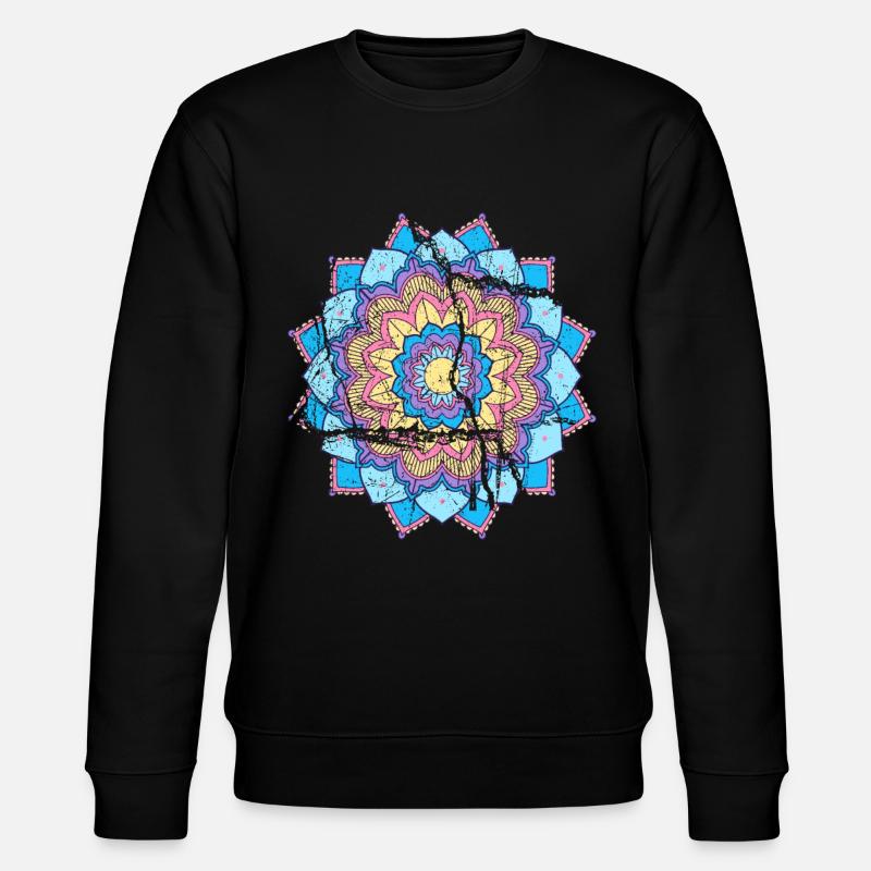 Mandala été début été - Sweat bio CHANGER Stanley/Stella Unisexe - noir