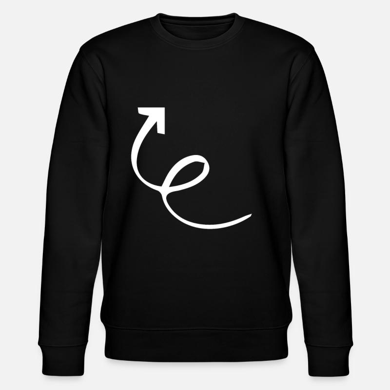 Pfeil Symbol - Stanley/Stella Unisex Bio-Sweatshirt CHANGER  - Schwarz