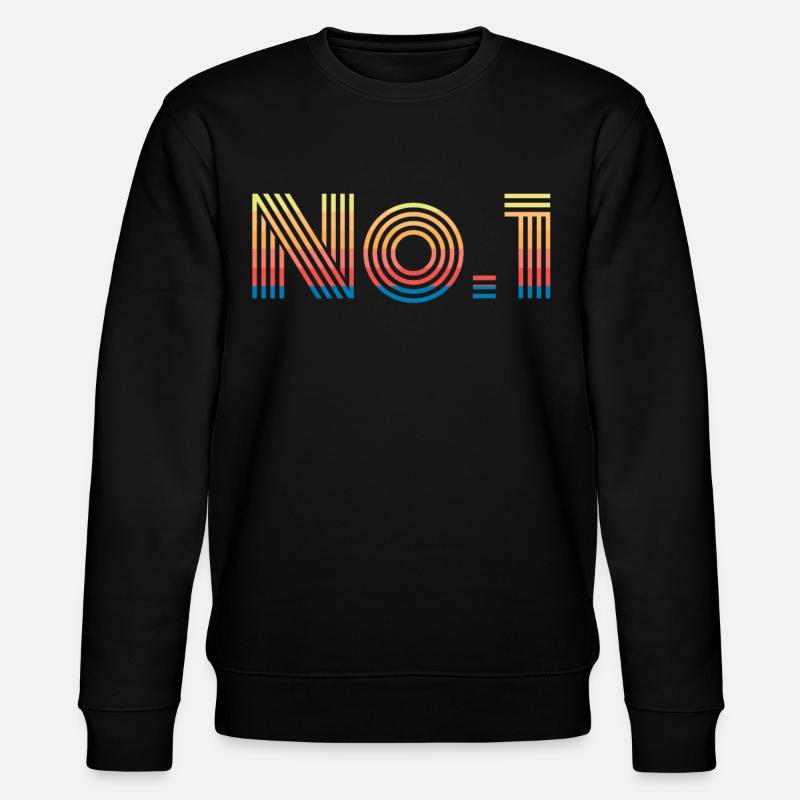 Nummer 1 No 1 - Stanley/Stella Unisex Bio-Sweatshirt CHANGER  - Schwarz