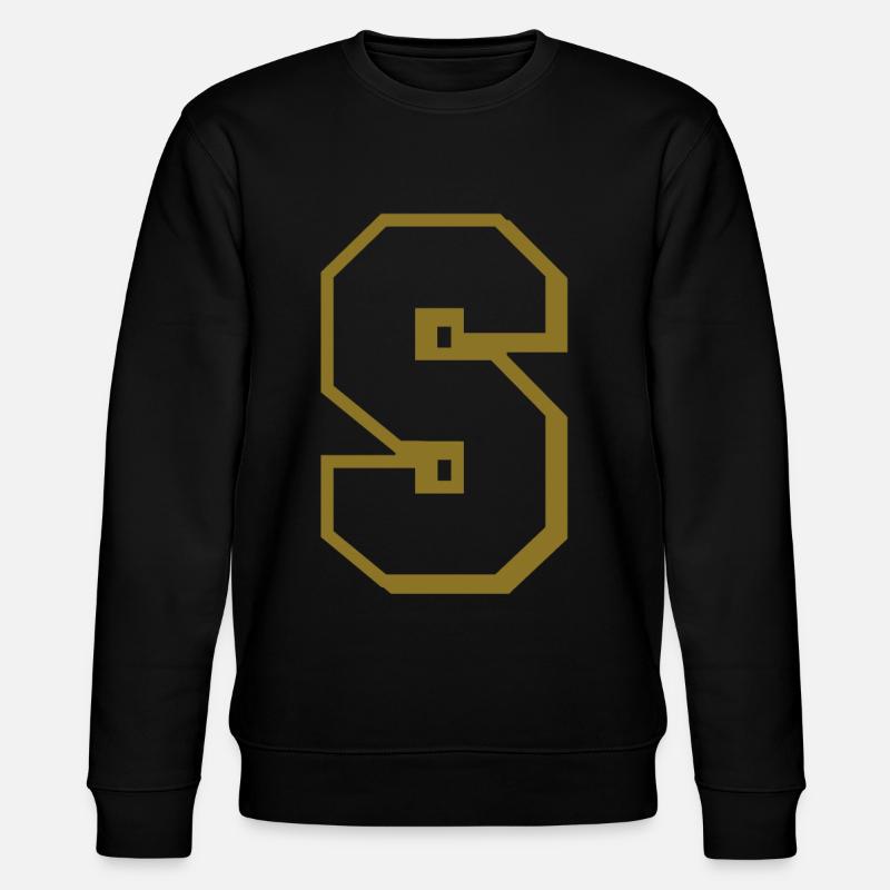 S - lettre - Sweat bio CHANGER Stanley/Stella Unisexe - noir