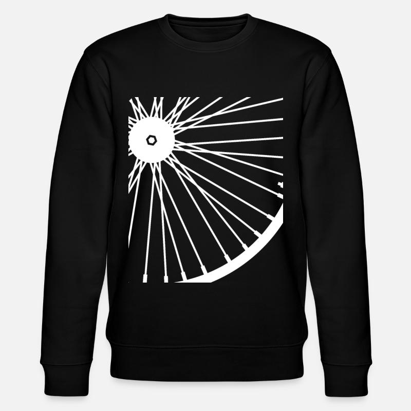 Fahrrad Abstrakt Radfahren Geschenkidee - Stanley/Stella Unisex Bio-Sweatshirt CHANGER - Schwarz