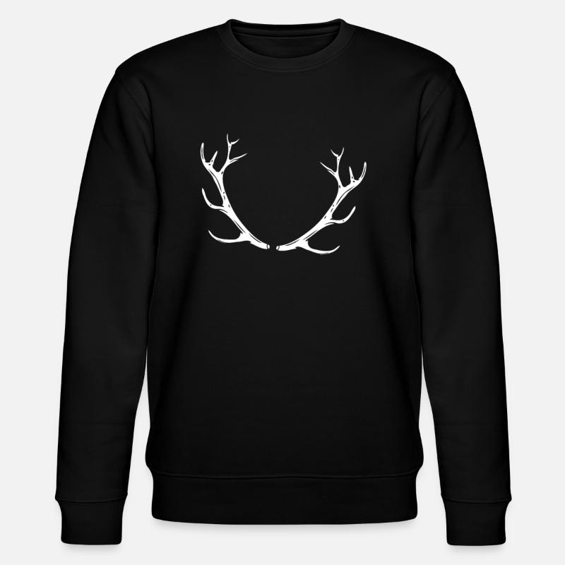 Geweih - Stanley/Stella Unisex Bio-Sweatshirt CHANGER  - Schwarz