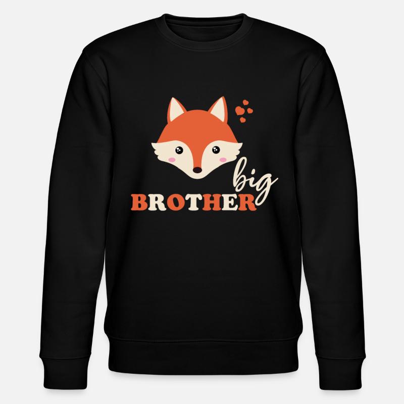 big brother fox - Stanley/Stella CHANGER Unisex Organic Sweatshirt - black