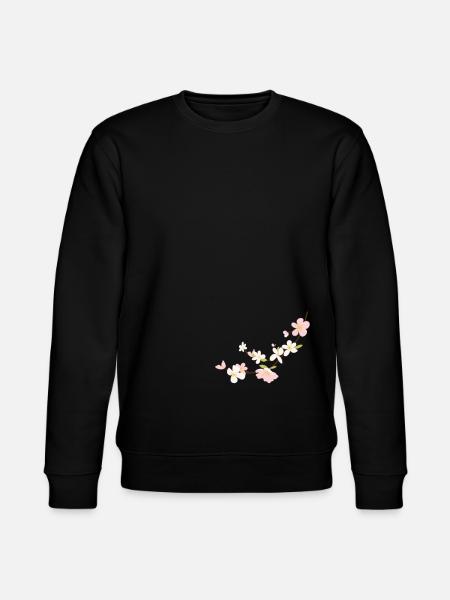 blumen - Stanley/Stella Unisex Bio-Sweatshirt CHANGER - Schwarz