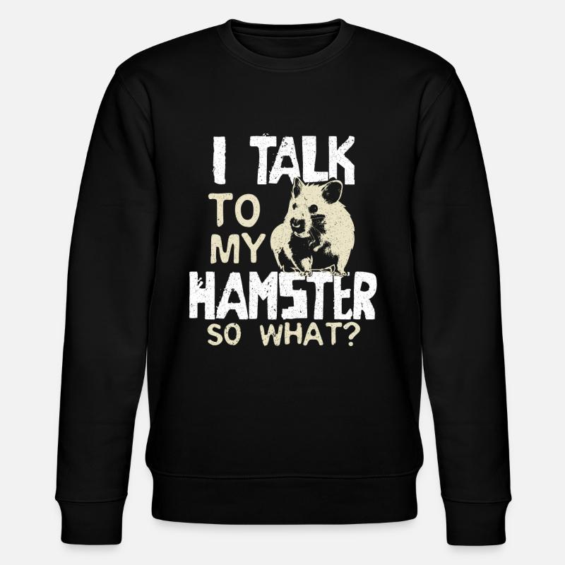 Animal propriétaire de hamster hamster - Sweat bio CHANGER Stanley/Stella Unisexe - noir