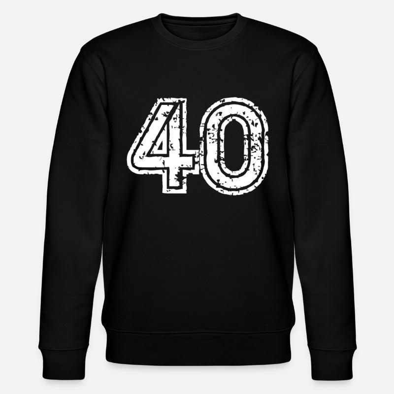 40 Number - Stanley/Stella CHANGER Unisex Organic Sweatshirt - black