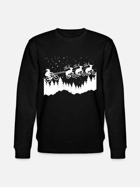 Bicycle christmas - Stanley/Stella CHANGER Unisex Organic Sweatshirt - black