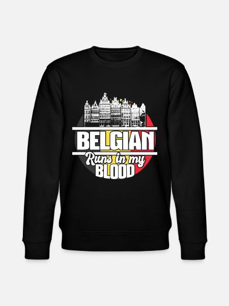 Belgium pride gift - Stanley/Stella CHANGER Unisex Organic Sweatshirt - black