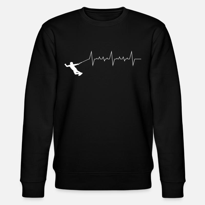 Kitesurfing wakeboard - Stanley/Stella CHANGER Unisex Organic Sweatshirt - black