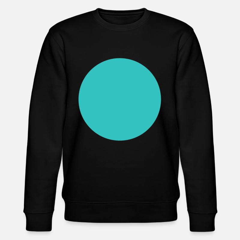 Cercle - Rond - Turquoise - Bleu - Sweat bio CHANGER Stanley/Stella Unisexe - noir