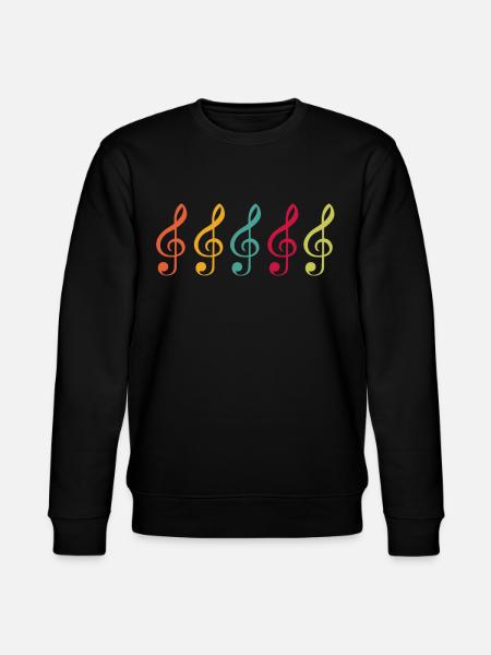 Clé de bas de musique - Sweat bio CHANGER Stanley/Stella Unisexe - noir