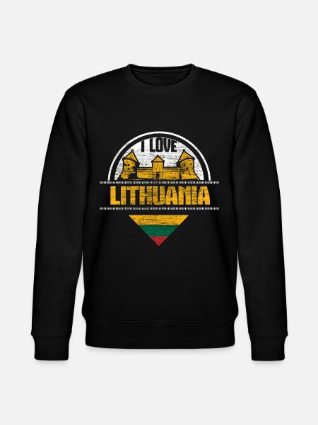 Litauen Vilnius Europa - Stanley/Stella økologisk unisex-sweatshirt CHANGER  - sort