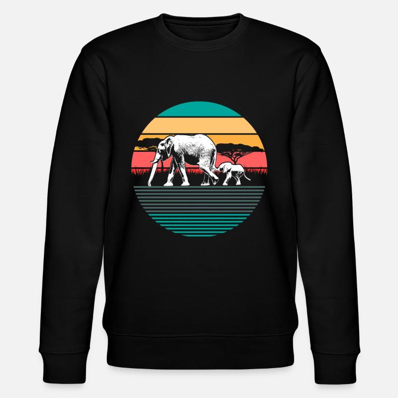 Cadeau d’éléphant - Sweat bio CHANGER Stanley/Stella Unisexe - noir