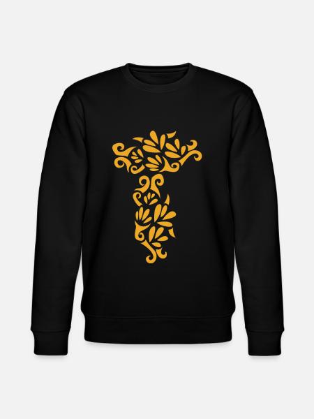 Abstrait Rose Jaune - Sweat bio CHANGER Stanley/Stella Unisexe - noir