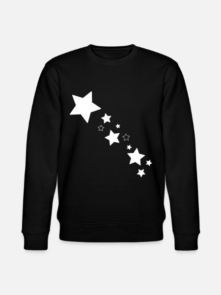 Sterne Stern Sternschnuppe - Stanley/Stella Unisex Bio-Sweatshirt CHANGER - Schwarz