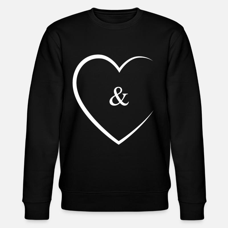 & and sign wedding - Stanley/Stella CHANGER Unisex Organic Sweatshirt - black