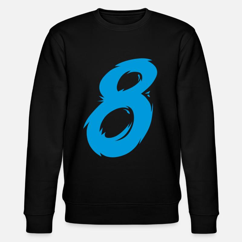 Number 8 - Stanley/Stella CHANGER Unisex Organic Sweatshirt - black
