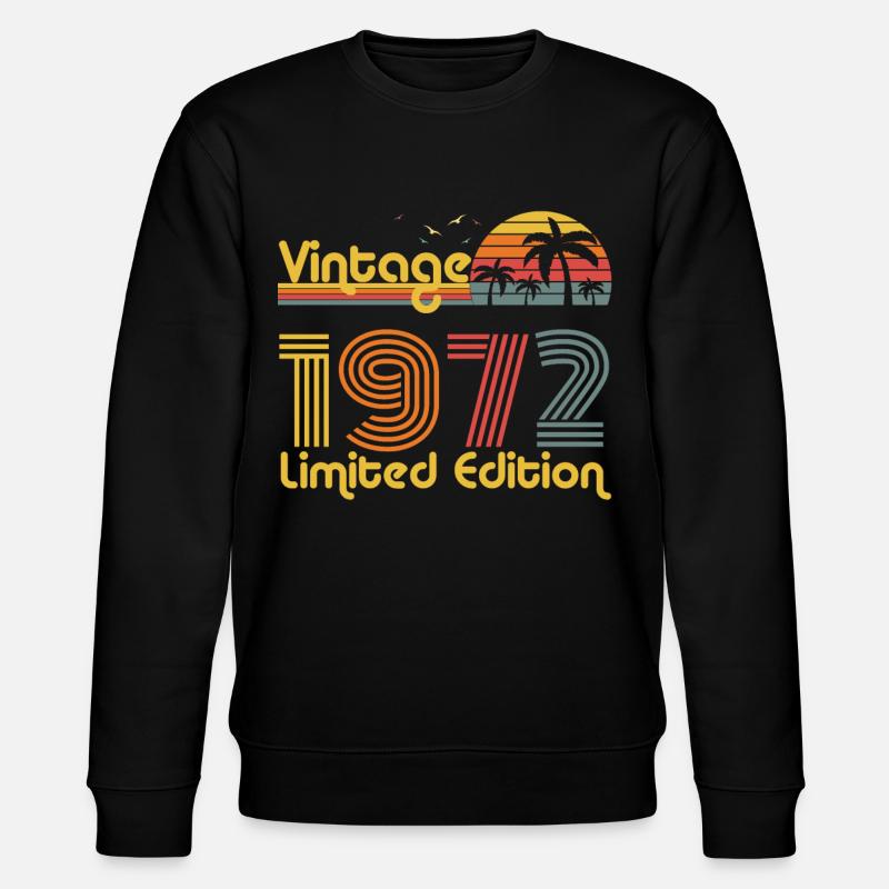 Année de naissance Cadeau 1972 - Sweat bio CHANGER Stanley/Stella Unisexe - noir