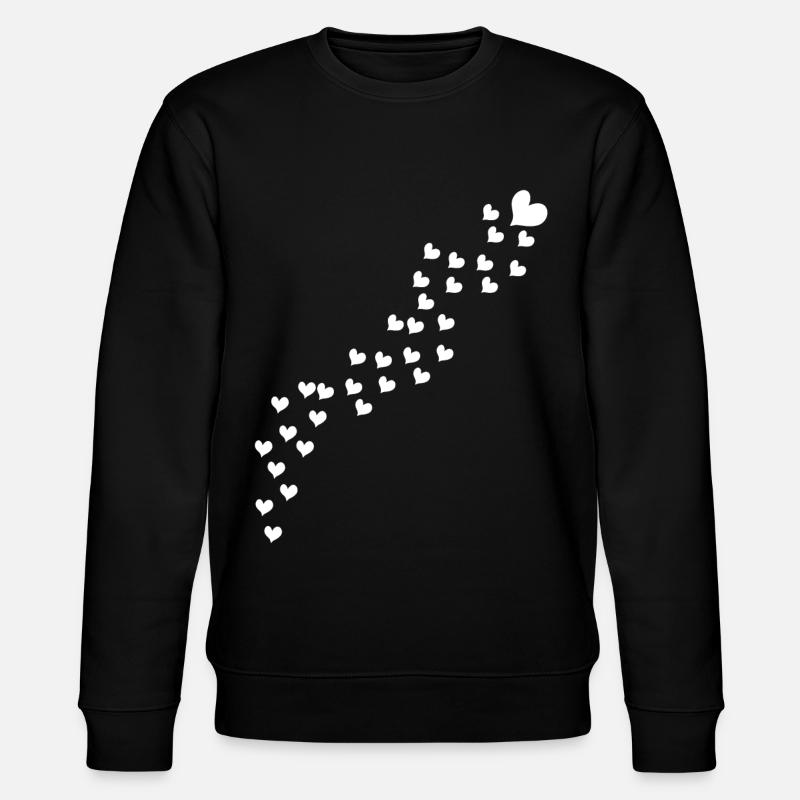 hearts - Stanley/Stella CHANGER Unisex Organic Sweatshirt - black