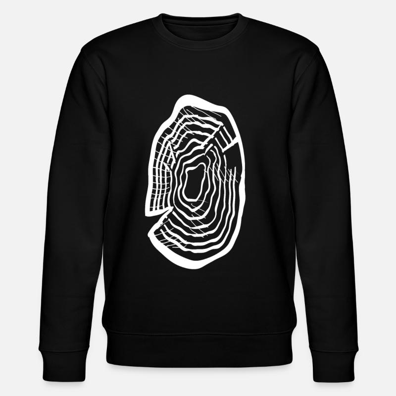 Holzscheibe - Stanley/Stella Unisex Bio-Sweatshirt CHANGER  - Schwarz