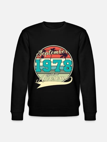 Septembre 1978 Idée de cadeau - Sweat bio CHANGER Stanley/Stella Unisexe - noir
