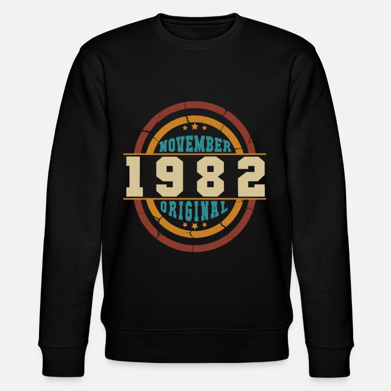 Idée cadeau Novembre 1982 Millésime - Sweat bio CHANGER Stanley/Stella Unisexe - noir
