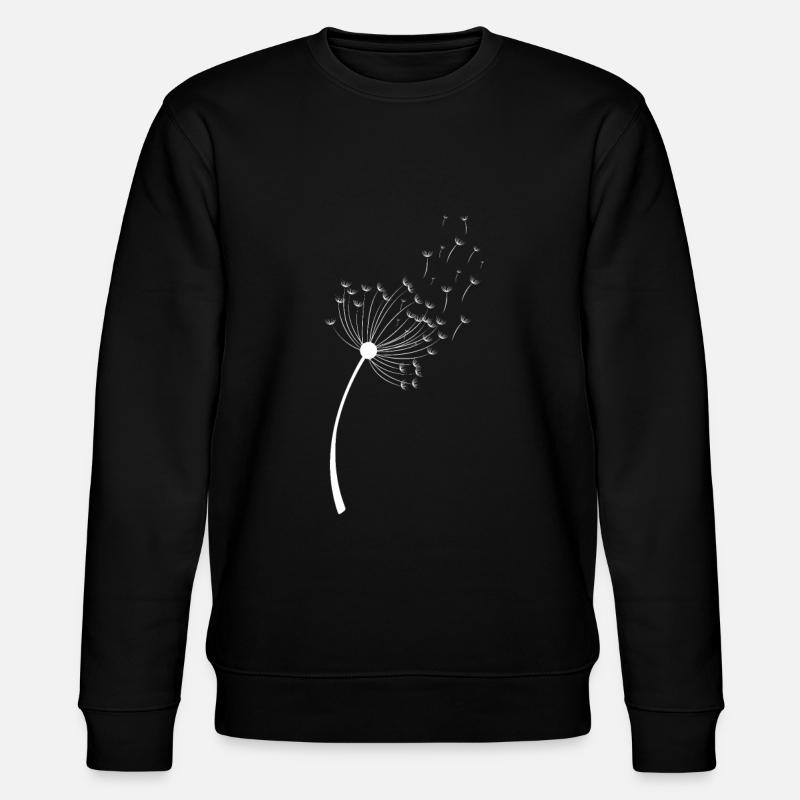 Pusteblume Knäuelgras White - Stanley/Stella CHANGER Unisex Organic Sweatshirt - black