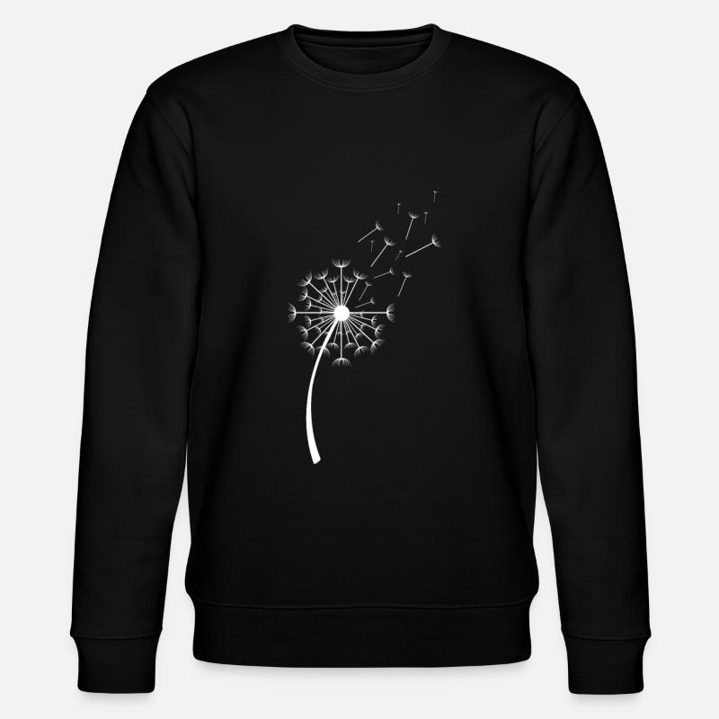 Pusteblume Knäuelgras White - Stanley/Stella CHANGER Unisex Organic Sweatshirt - black