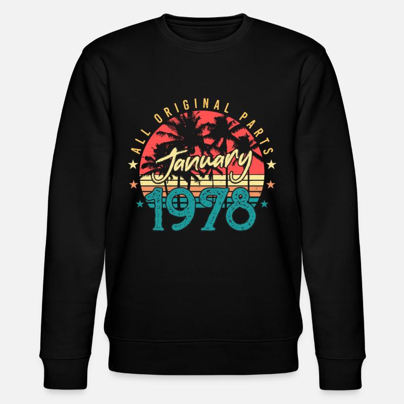Original Janvier 1978 Rétro - Sweat bio CHANGER Stanley/Stella Unisexe - noir