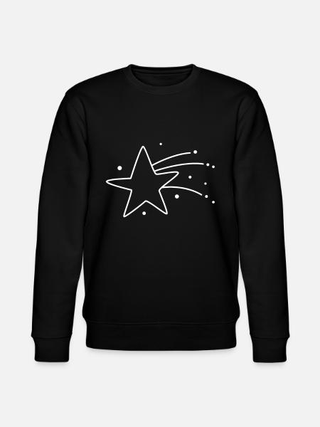 Shooting Star Gift Idea - Stanley/Stella CHANGER Unisex Organic Sweatshirt - black