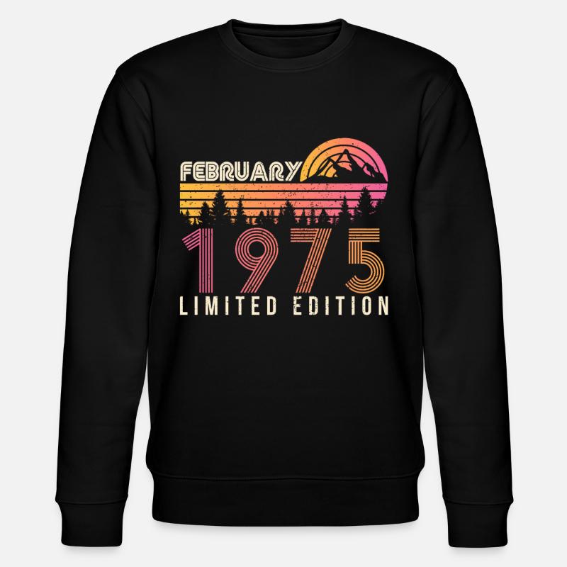 Février 1975 Retro Limited - Sweat bio CHANGER Stanley/Stella Unisexe - noir