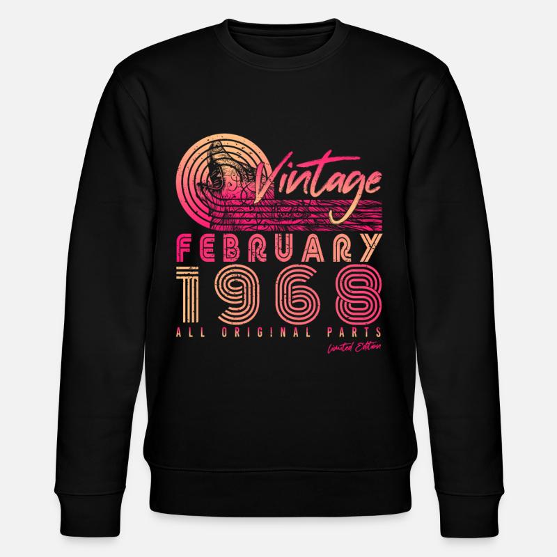 Février 1968 Millésime Original - Sweat bio CHANGER Stanley/Stella Unisexe - noir