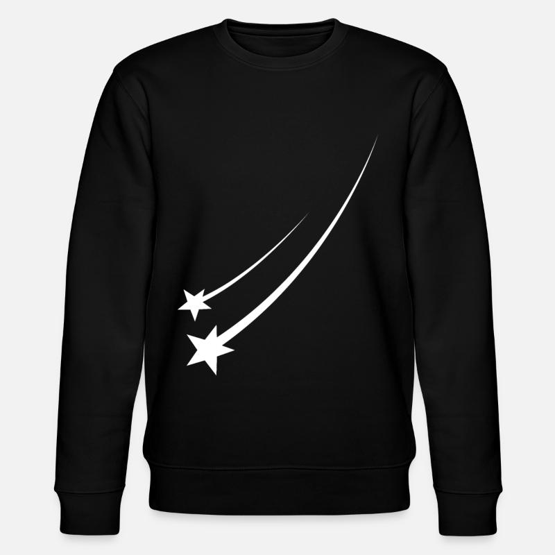Sternschnuppe - Stanley/Stella Unisex Bio-Sweatshirt CHANGER  - Schwarz